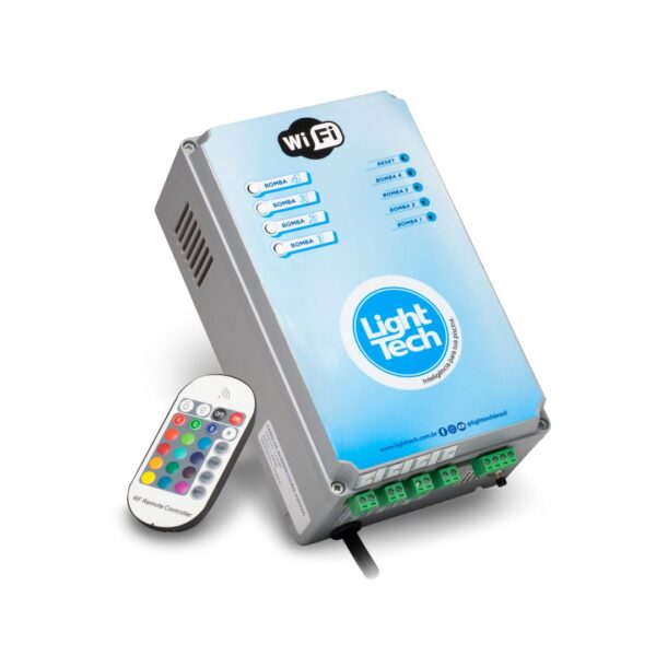 Painel de Comando WiFi Tiny Led 05W Até 8 Leds + 2 Motobombas - Imagem 2